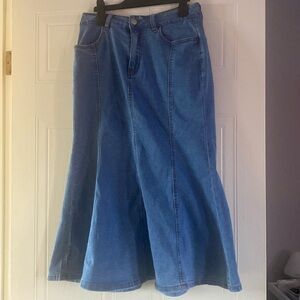 Shein Denim Skirt Nearly New